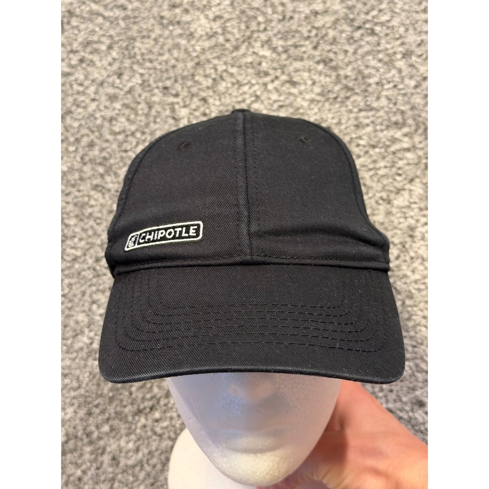 Chipotle Hat Mens OS Black Chipotle Mexican Grill Organic Cotton Baseball Cap